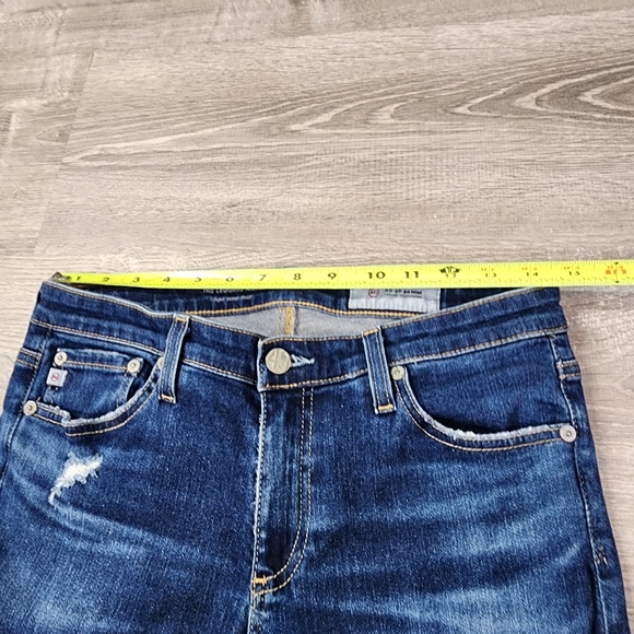 AG Adriano Goldschmied Super Skinny The Legging Ankle Distressed Denim Jean 28 R - Picture 6 of 13